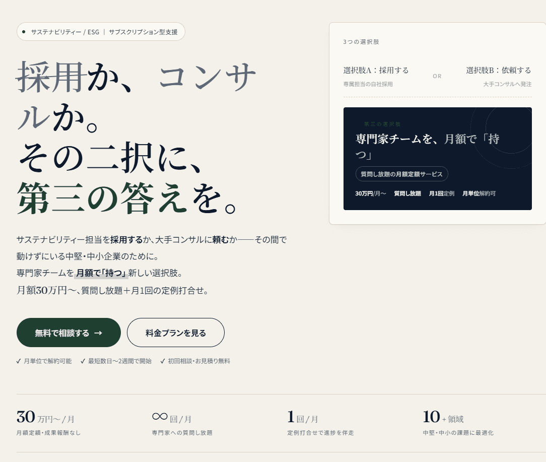 Saslaサブスク 採用か、コンサルか、第三の答え
